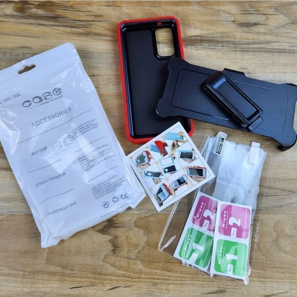 🔹️🔺️NIB Red RubCase w/Belt Clip For Samsung Galaxy Fe 5G